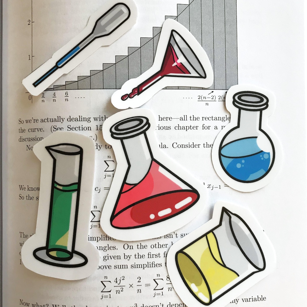Science Lab Equipment Sticker Set, STEM Stickers - Etsy