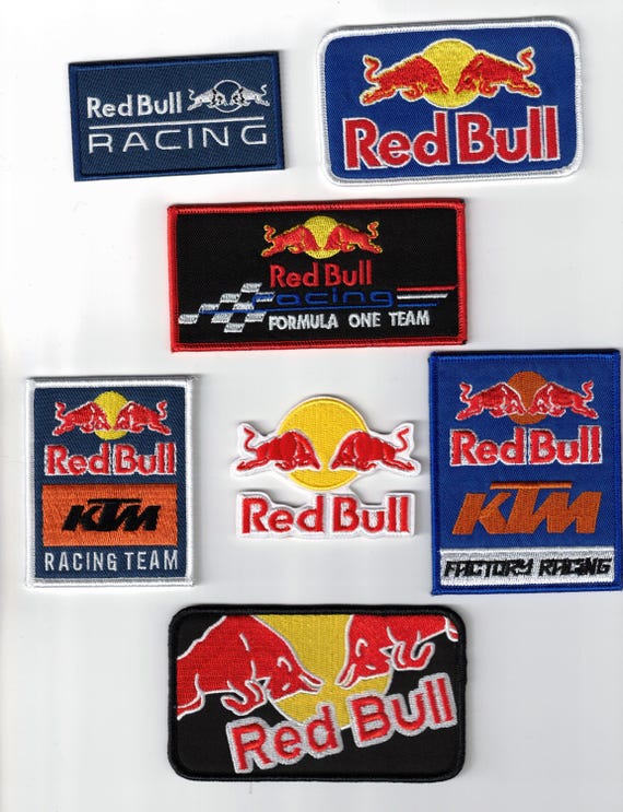 Redbull Energy Drink Formula One F1 Racing Team DIY Patch Iron / Sew-On