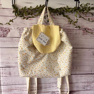 Petit sac à dos Mini Yellow Floral