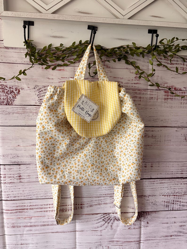 Petit sac à dos Mini Yellow Floral
