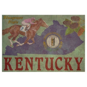 KENTUCKY 1FS Leather Photo Album, Personalized Scrapbook Album, Handmade Travel Book, 3rd Leather Anniversary Gift