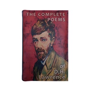 The Complete Poems Of D.H. Lawrence - Leather Covered, Wood Hardback Book, Personalized Limited Edition Gift