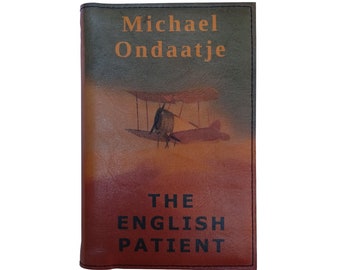 Il paziente inglese di Michael Ondaatje - Libro con copertina rigida in legno, copertina in pelle, regalo personalizzato in edizione limitata