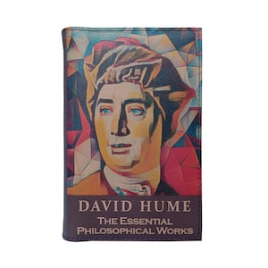The Essential Philosophical Works by David Hume - Leather Covered, Wood Hardback Book, Personalized Limited Edition Gift