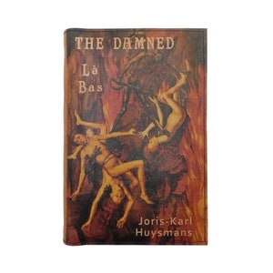 The Damned (La Bas) by Joris-Karl Huysmans - Leather Covered, Wood Hardback Book, Personalized Limited Edition Gift