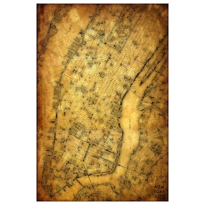 NEW YORK City Map 5E Leather Journal rechargeable, carnet en cuir personnalisé, couverture de carnet de voyages, cadeau anniversaire 3ème cuir