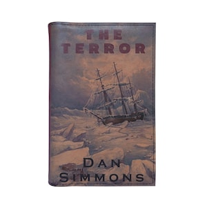 The Terror by Dan Simmons - Leather Covered, Wood Hardback Book, Personalized Limited Edition Gift