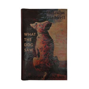 What The Dog Saw door Malcolm Gladwell - met leer bedekt, houten boek met harde kaft, gepersonaliseerd limited edition cadeau
