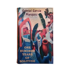 One Hundred Years Of Solitude by Gabriel Garcia Marquez - Leather Covered, Wood Hardback Book, Personalized Limited Edition Gift