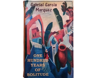 One Hundred Years Of Solitude by Gabriel Garcia Marquez - Leather Covered, Wood Hardback Book, Personalized Limited Edition Gift