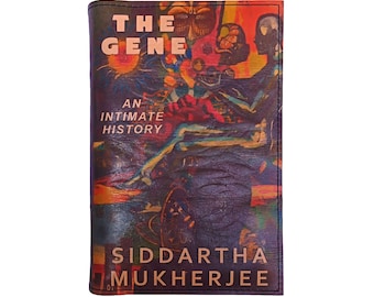Il gene di Siddhartha Mukherjee - Libro con copertina rigida in legno e copertina in pelle, regalo personalizzato in edizione limitata