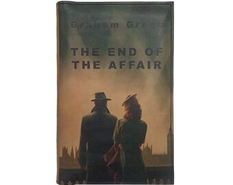 The End Of The Affair de Graham Greene - Libro de tapa dura de madera cubierto de cuero, regalo personalizado de edición limitada