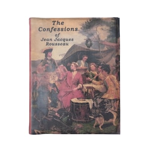 The Confessions of Jean-Jacques Rousseau - Leather Covered, Wood Hardback Book, Personalized Limited Edition Gift