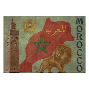 MAROCCO 1FS- Album fotografico in pelle fatto a mano - Travel Art