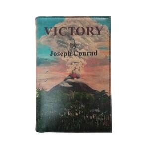 Overwinning door Joseph Conrad - Met leer bedekt, houten hardback boek, gepersonaliseerd cadeau in beperkte oplage