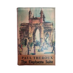 The Elephanta Suite van Paul Theroux - met leer bedekt, houten hardback boek, gepersonaliseerd geschenk in beperkte oplage