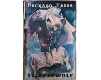 Steppenwolf by Herman Hesse - Leather Covered, Wood Hardback Book, Personalized Limited Edition Gift