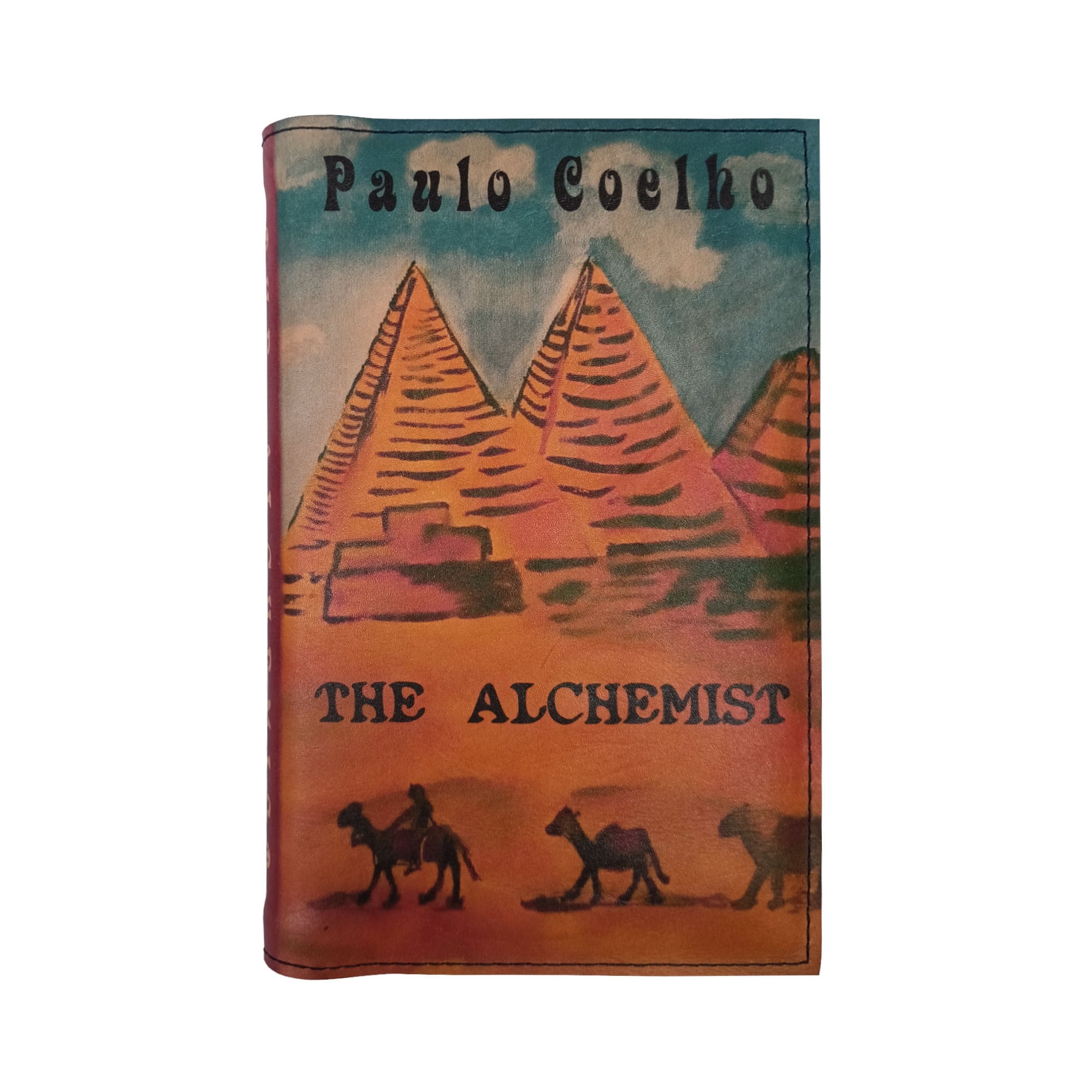 The Alchemist by Paulo Coelho - Leather Covered, Wood Hardback
