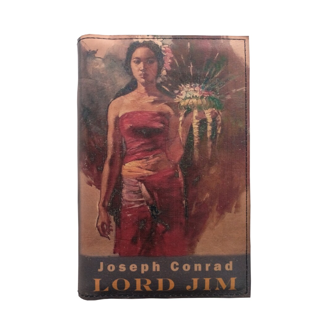 Lord Jim by Joseph Conrad Leather Covered, Wood Hardback Book
