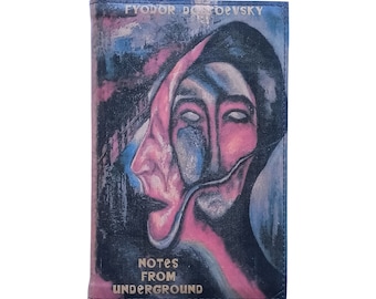 Notes From Underground by Fyodor Dostoevsky - Leather Covered, Wood Hardback Book, Personalized Limited Edition Gift
