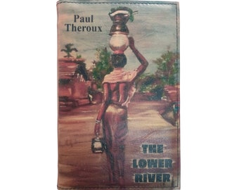 The Lower River by Paul Theroux - Leather Covered, Wood Hardback Book, Personalized Limited Edition Gift