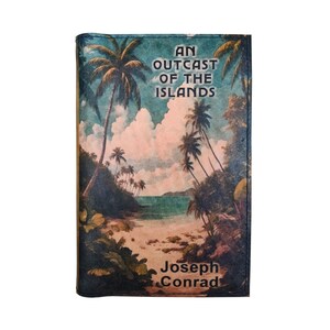 An Outcast Of The Islands door Joseph Conrad - Met leer bedekt, houten hardback boek, gepersonaliseerd geschenk in beperkte oplage