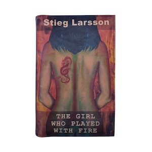 The Girl Who Played With Fire by Stieg Larsson - Leather Covered Hardback Book, Personalized Limited Edition, Millennium Series Book 2