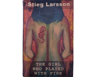The Girl Who Played With Fire by Stieg Larsson - Leather Covered Hardback Book, Personalized Limited Edition, Millennium Series Book 2