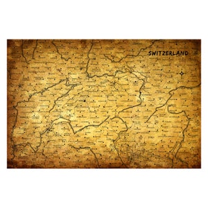 SWITZERLAND Map 5G Skórzany dziennik z możliwością ponownego napełniania, spersonalizowany skórzany notatnik, okładka notesu podróżnego, prezent na 3. rocznicę ze skóry