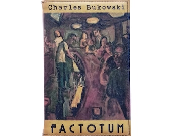 FACTOTUM by Charles Bukowski  - Leather Covered, Wood Hardback Book, Personalized Limited Edition Gift