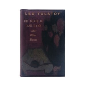 Death of Ivan Ilych And Other Stories by Leo Tolstoy - Leather Covered, Wood Hardback Book, Personalized Limited Edition Gift