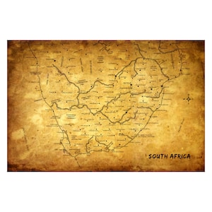 AFRIQUE DU SUD Carte 5G - Album photo en cuir, livre de voyage fait à la main et personnalisé, cadeau anniversaire du 3ème cuir