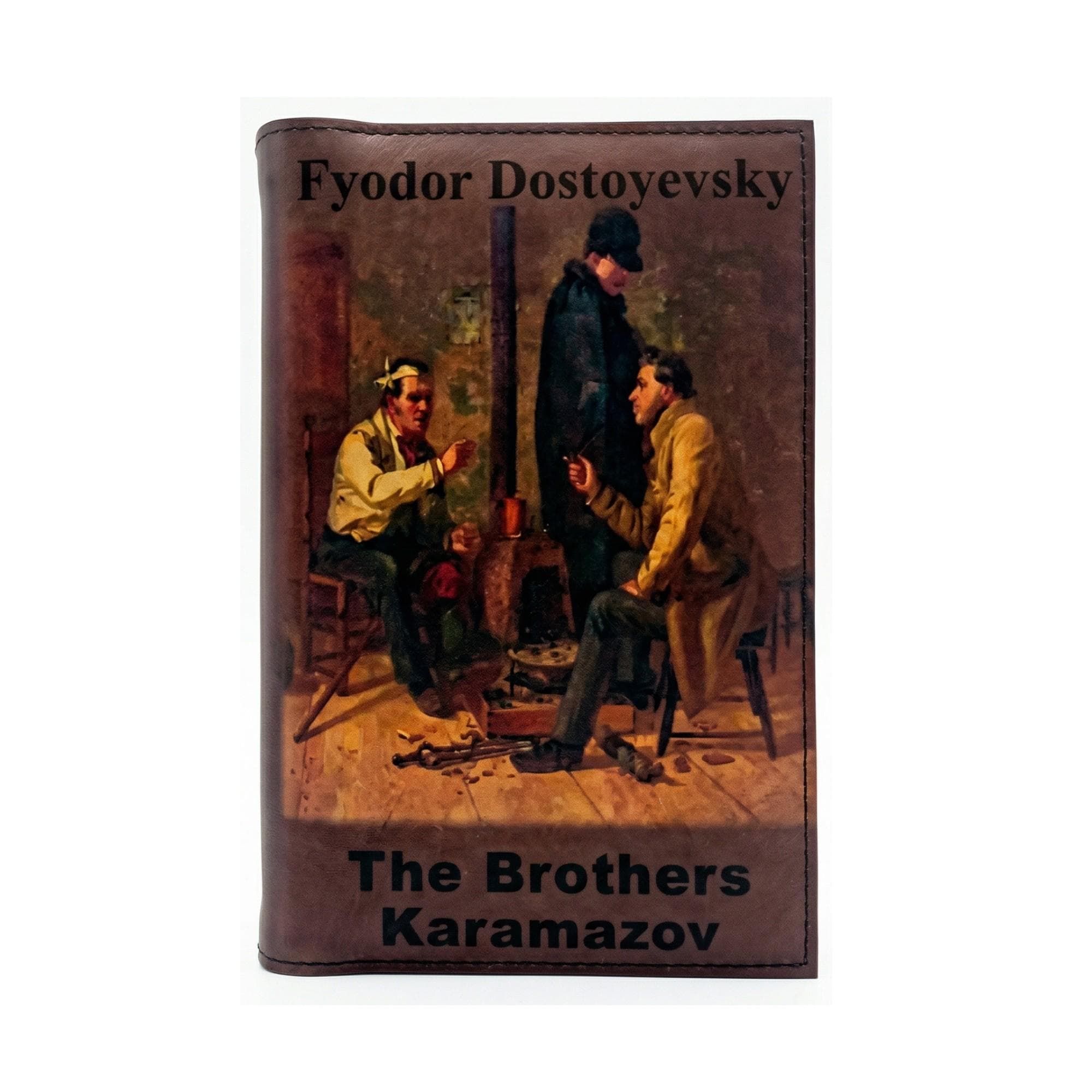 The Brothers Karamazov by Fyodor Dostoevsky - Leather Covered