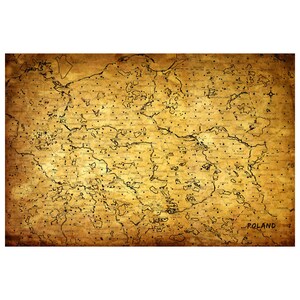 POLOGNE Carte 5G - Album photo en cuir, carnet de voyage fait à la main et personnalisé, cadeau anniversaire du 3ème cuir