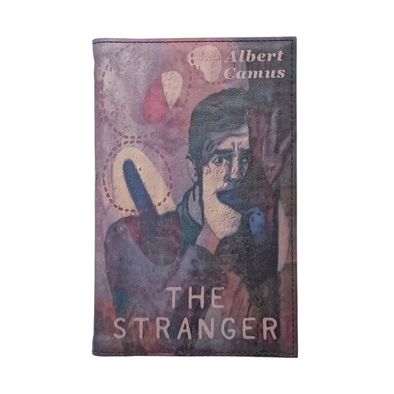 The Stranger by Albert Camus - Leather Covered, Wood Hardback Book