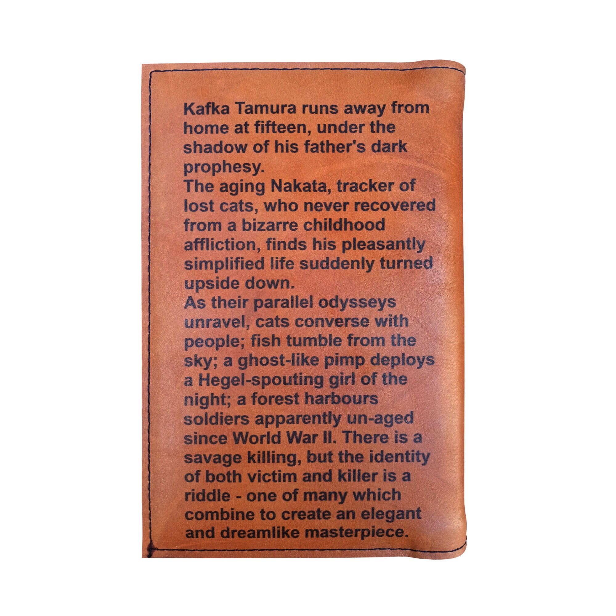 Kafka on the Shore by Haruki Murakami - Leather Covered