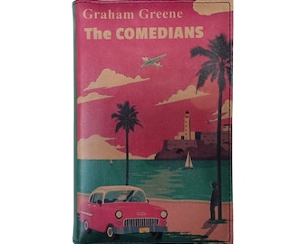 The Comedians by Graham Greene - Leather Covered, Wood Hardback Book, Personalized Limited Edition Gift