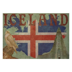 Album fotografico in pelle ICELAND 1FS, album di ritagli personalizzato, libro di viaggio fatto a mano, regalo per il 3 ° anniversario in pelle