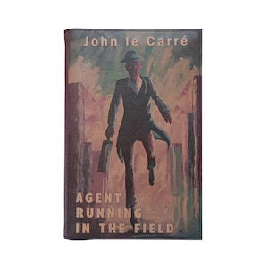 Agent Running In The Field by John le Carre - Leather Covered, Wood Hardback Book, Personalized Limited Edition Gift