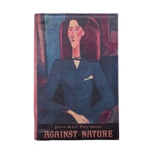 AGAINST NATURE by Joris-Karl Huysmans - Leather Covered, Wood Hardback Book, Personalized Limited Edition Gift