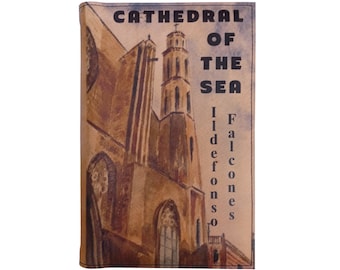Cathedral Of The Sea di Ildefonso Falcones - Libro con copertina rigida in legno, copertina in pelle, regalo personalizzato in edizione limitata