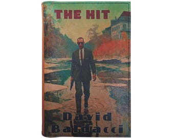 The Hit by David Baldacci - Leather Covered, Wood Hardback Book, Personalized Limited Edition Gift