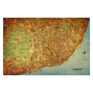 LISBONNE Carte 15E - Album photo en cuir, carnet de voyage fait à la main et personnalisé, cadeau anniversaire du 3ème cuir