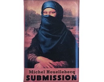 Submission by Michel Houellebecq - Leather Covered, Wood Hardback Book, Personalized Limited Edition Gift
