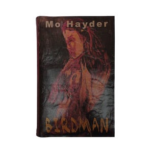 Birdman by Mo Hayder - Leather Covered, Wood Hardback Book, Personalized Limited Edition Gift