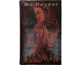 Birdman by Mo Hayder - Leather Covered, Wood Hardback Book, Personalized Limited Edition Gift
