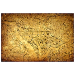 WASHINGTON DC Map 5E Skórzany dziennik z możliwością uzupełniania, spersonalizowany skórzany notatnik, okładka notesu podróżnego, prezent na 3. rocznicę ze skóry