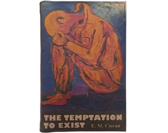 The Temptation To Exist by Emil Cioran - Leather Covered, Wood Hardback Book, Personalized Limited Edition Gift