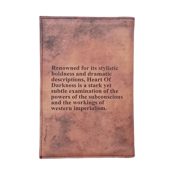 Heart of Darkness by Joseph Conrad - Leather Covered, Wood