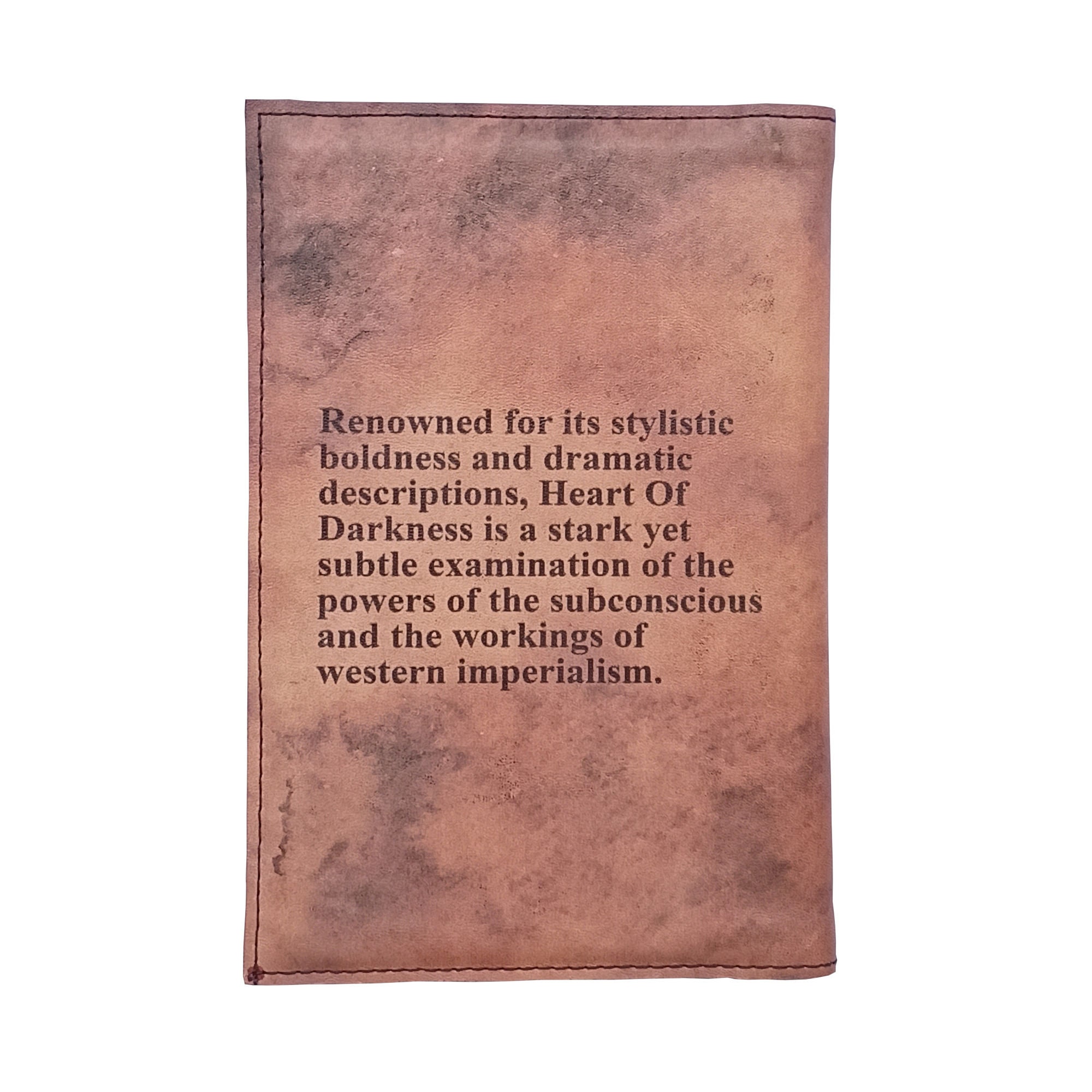 Heart of Darkness by Joseph Conrad - Leather Covered, Wood